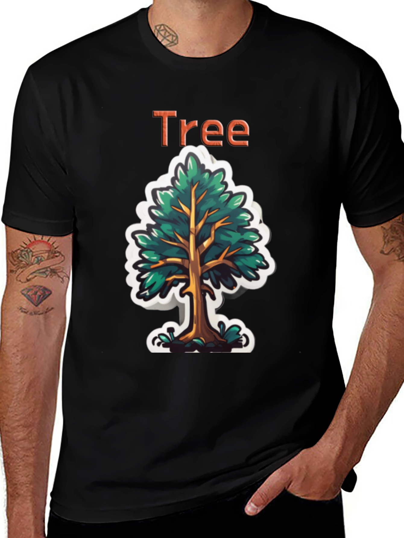 Stylish Tree Graphic Tee - Nature Inspired