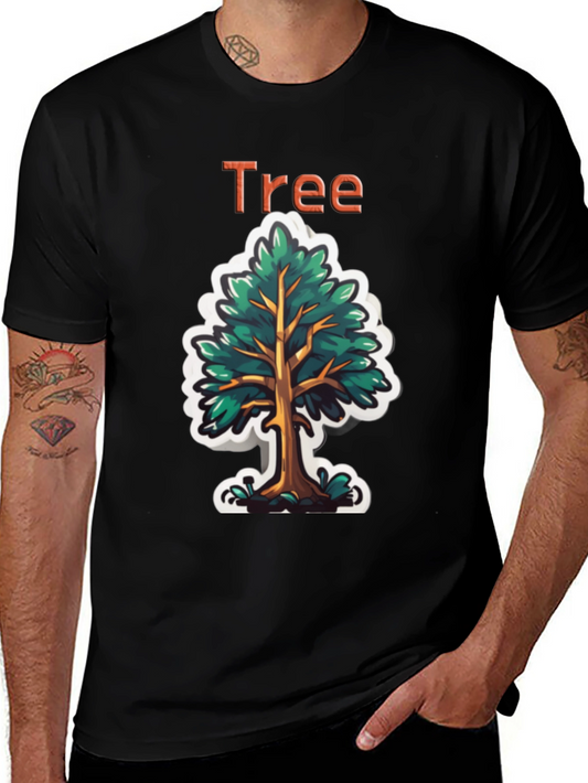 Stylish Tree Graphic Tee - Nature Inspired