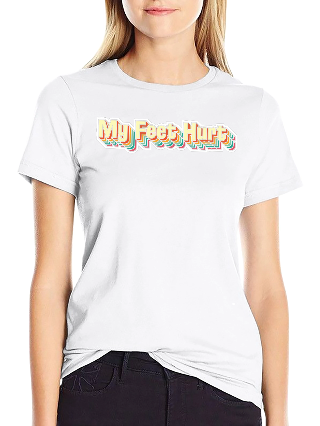 Retro My Feet Hurt Graphic T-Shirt