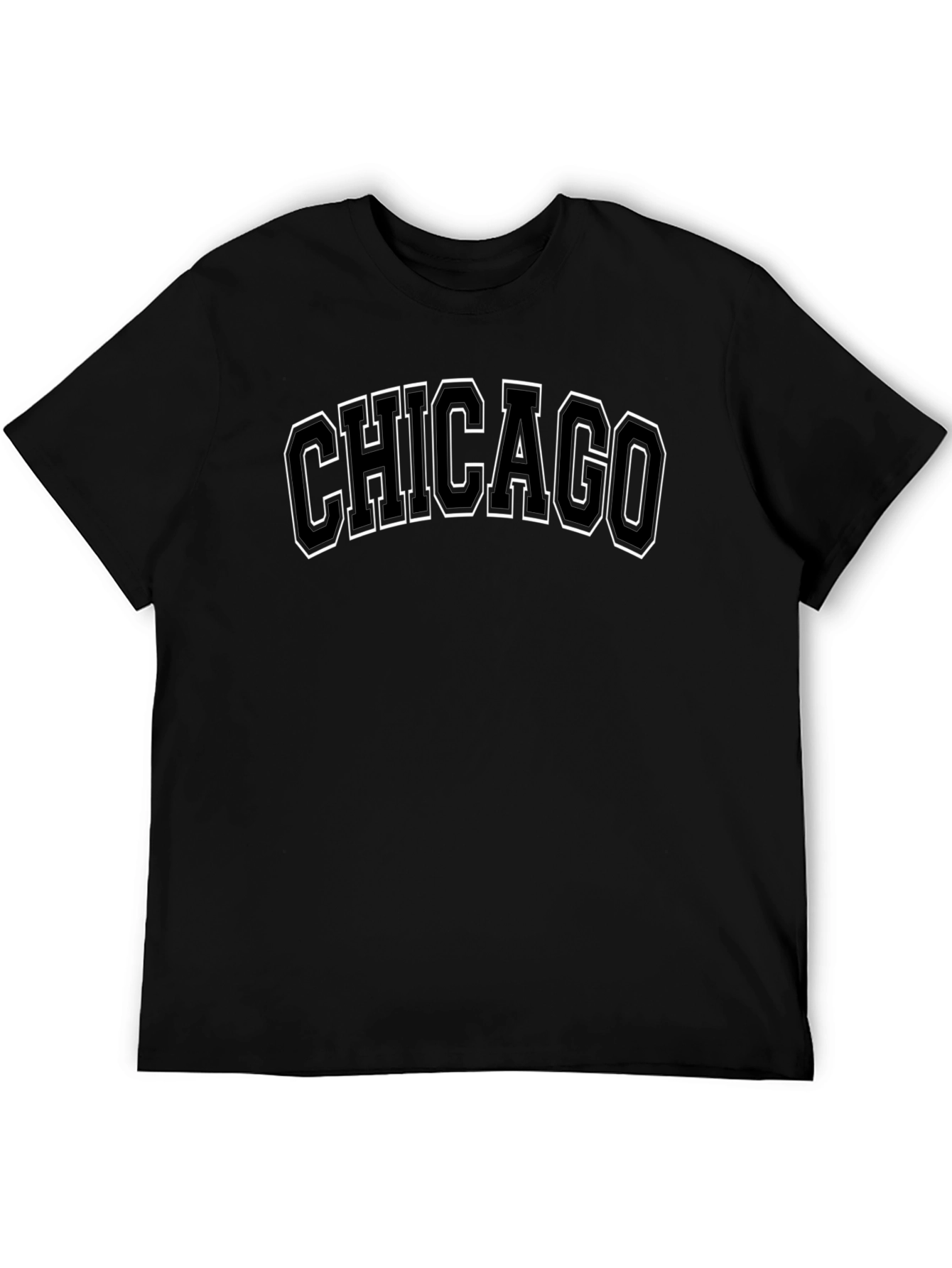 Chicago Graphic T-Shirt - Black Cotton Tee
