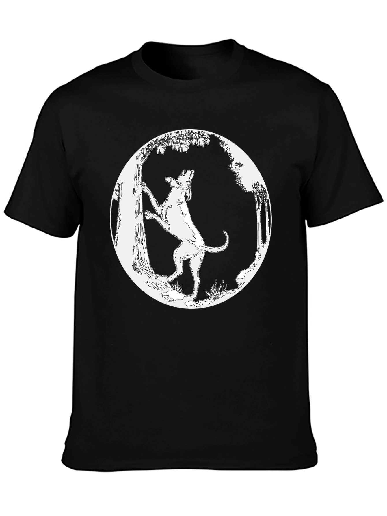 Hound Dog T-Shirt - Black Graphic Tee