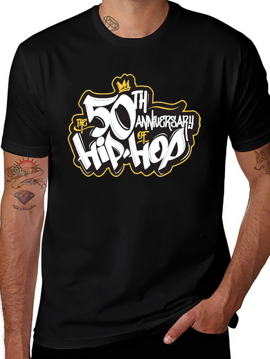 50th Anniversary of Hip-Hop Black T-Shirt