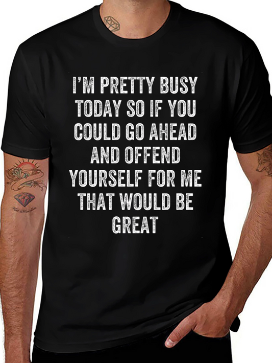 Funny Graphic Tee: Offend Yourself T-Shirt