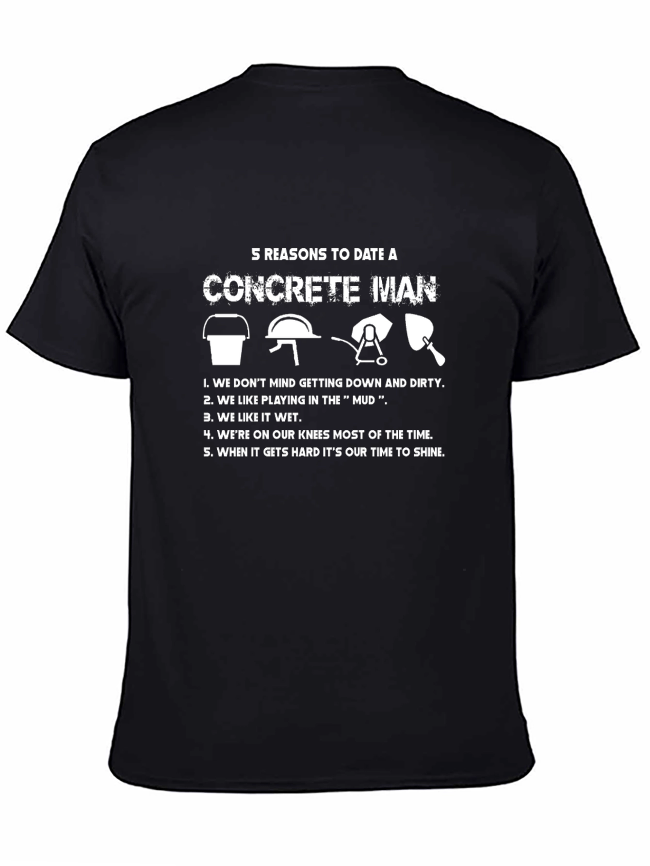 Concrete Man Humor T-Shirt