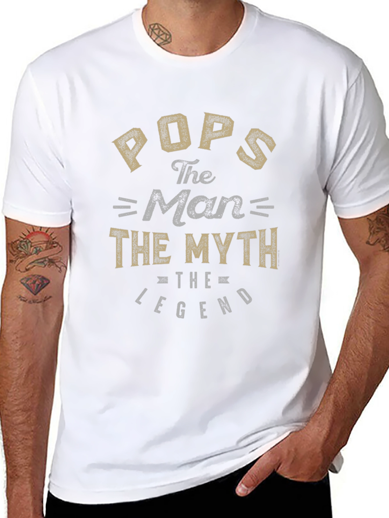 Pops The Man The Myth The Legend Graphic T-Shirt