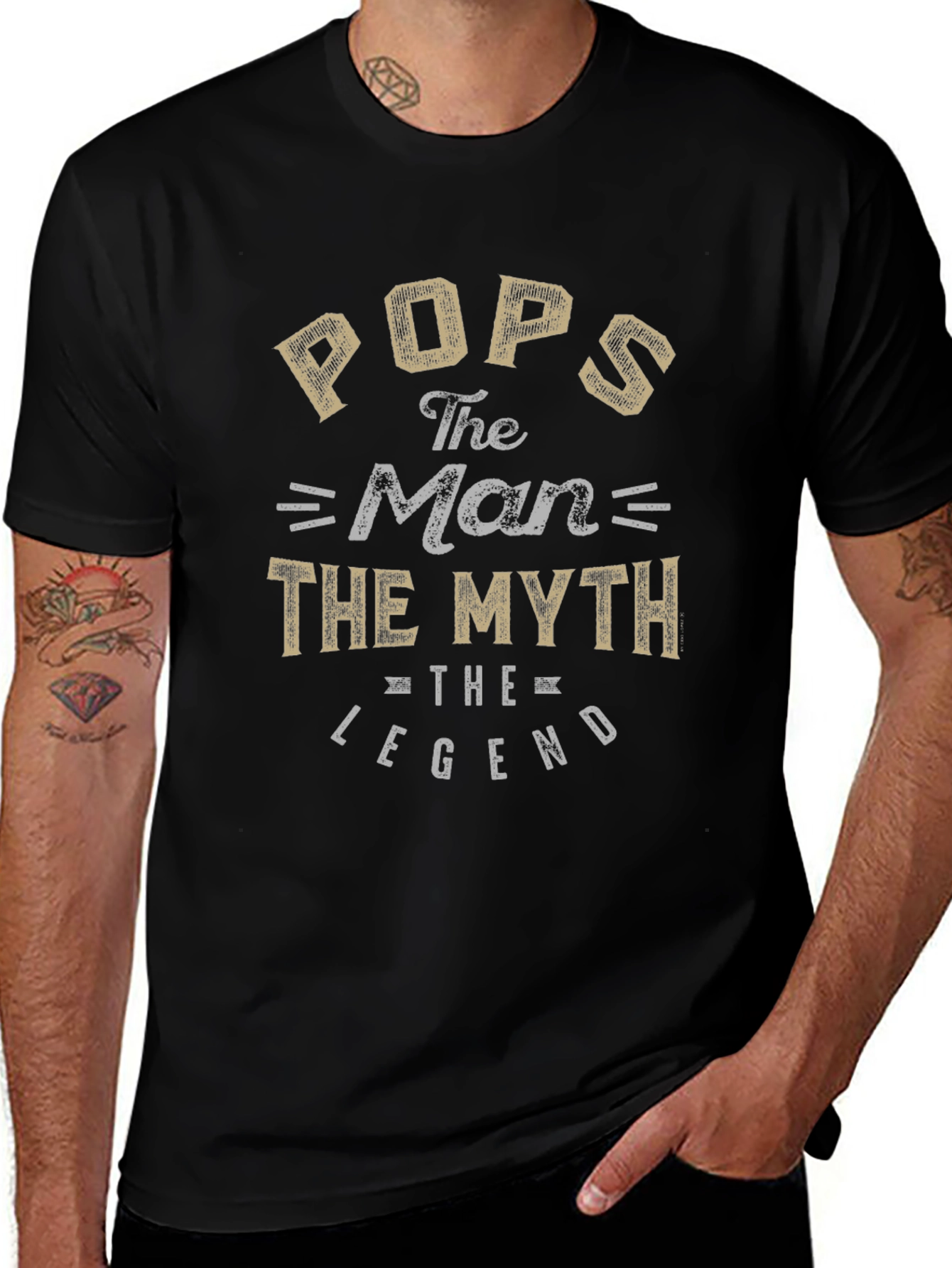 Pops The Man The Myth The Legend Graphic T-Shirt
