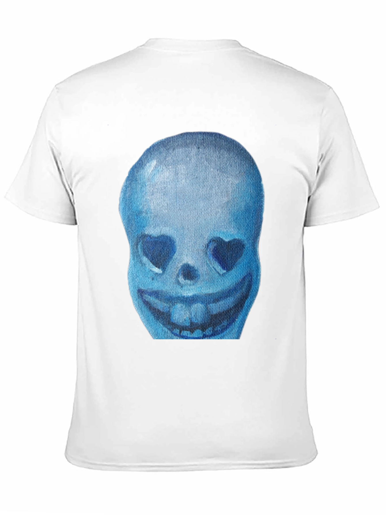 Blue Skull Graphic T-Shirt - Soft Cotton Tee