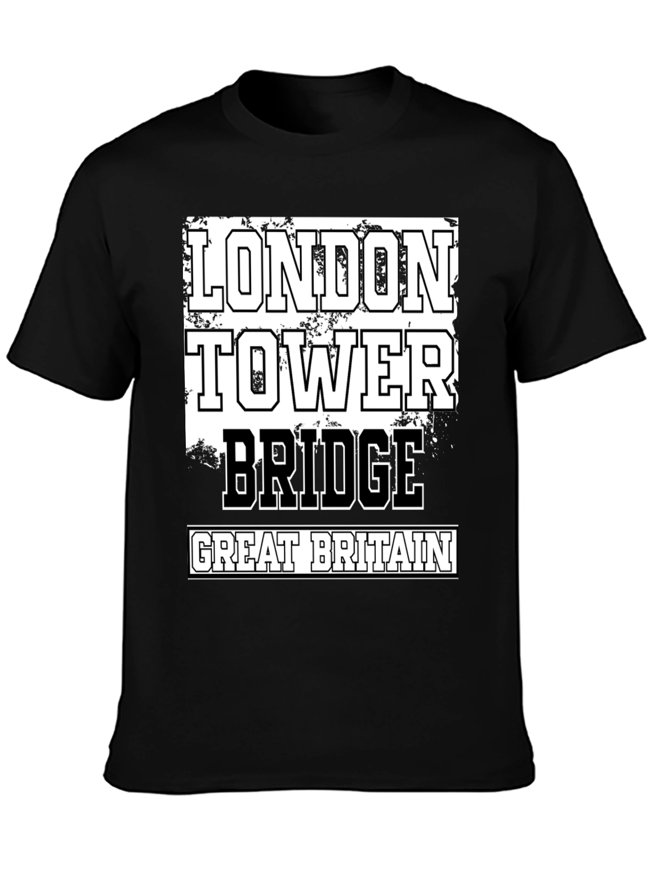London Tower Bridge Graphic Tee - Great Britain Souvenir