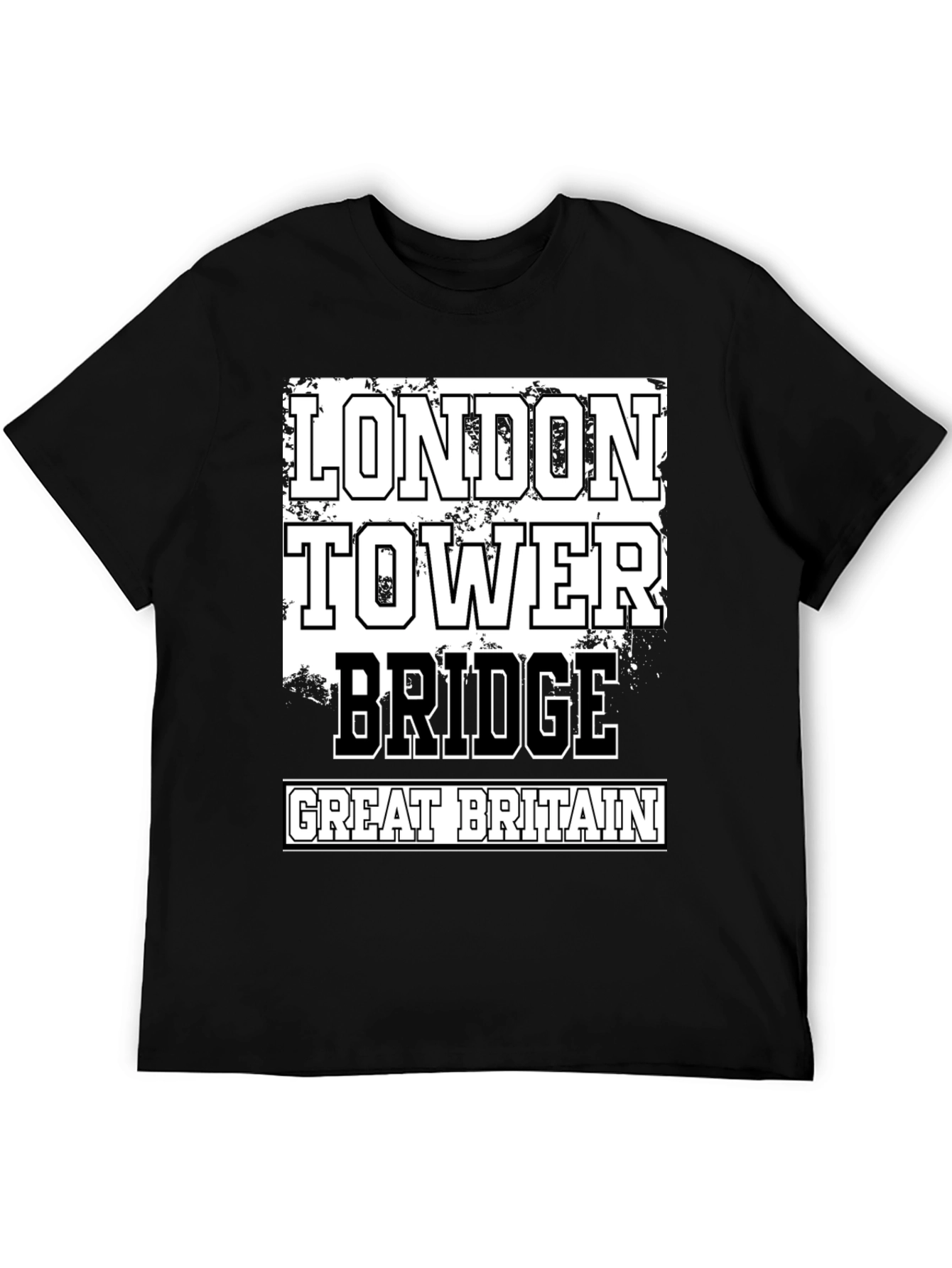 London Tower Bridge Graphic Tee - Great Britain Souvenir