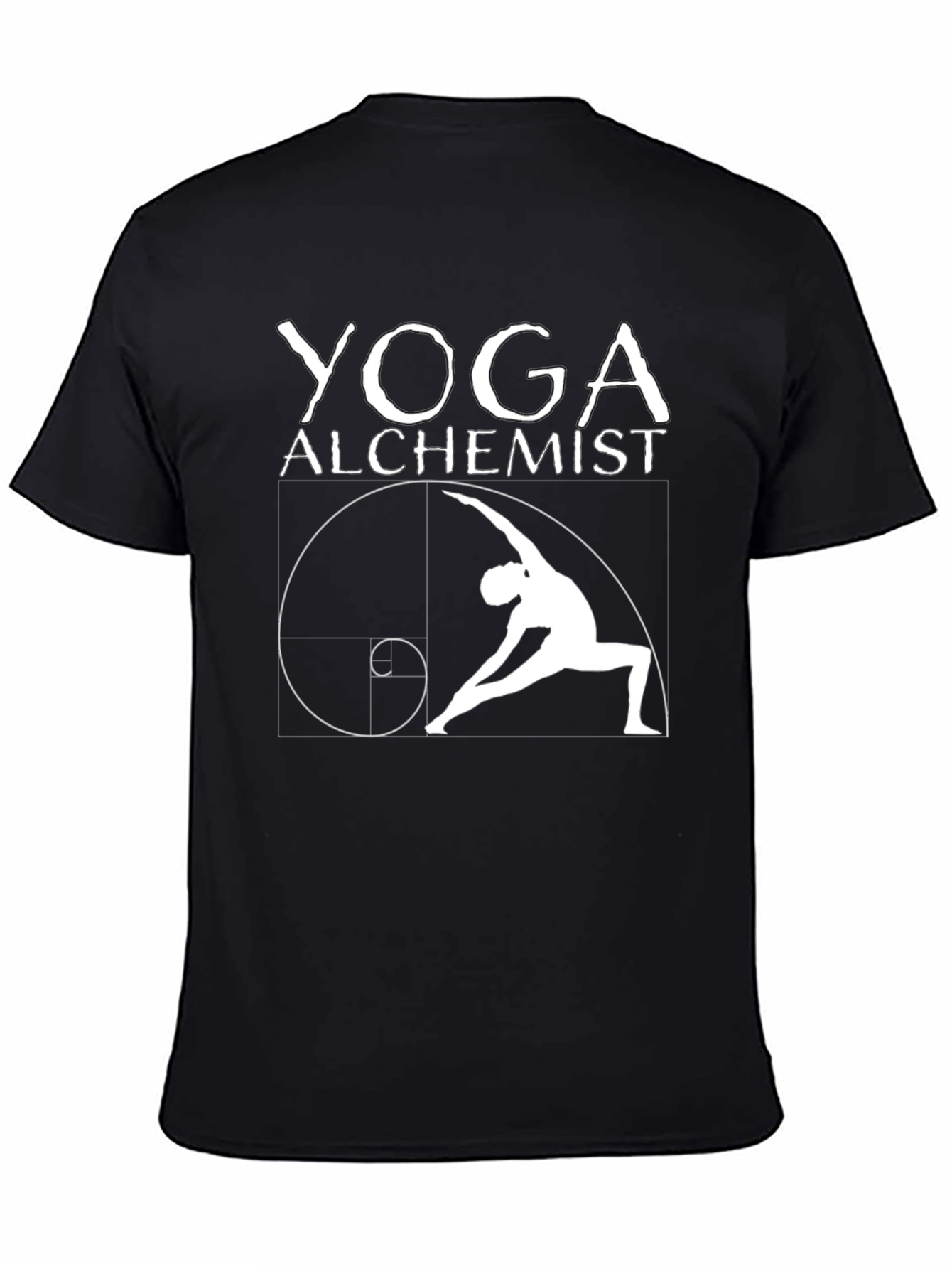Yoga Alchemist Black T-Shirt - Spiritual Design