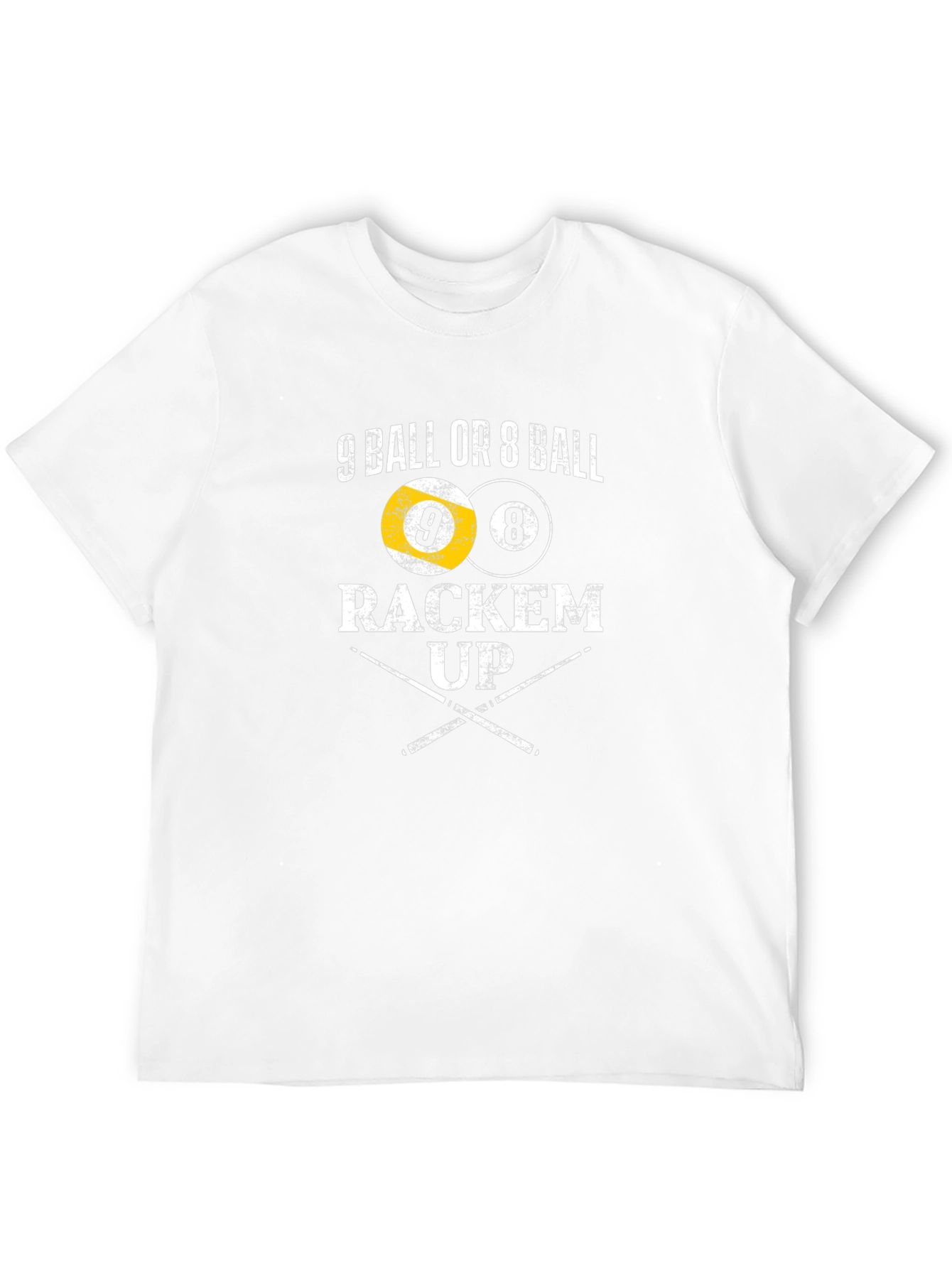 9 Ball or 8 Ball Rackem Up T-Shirt