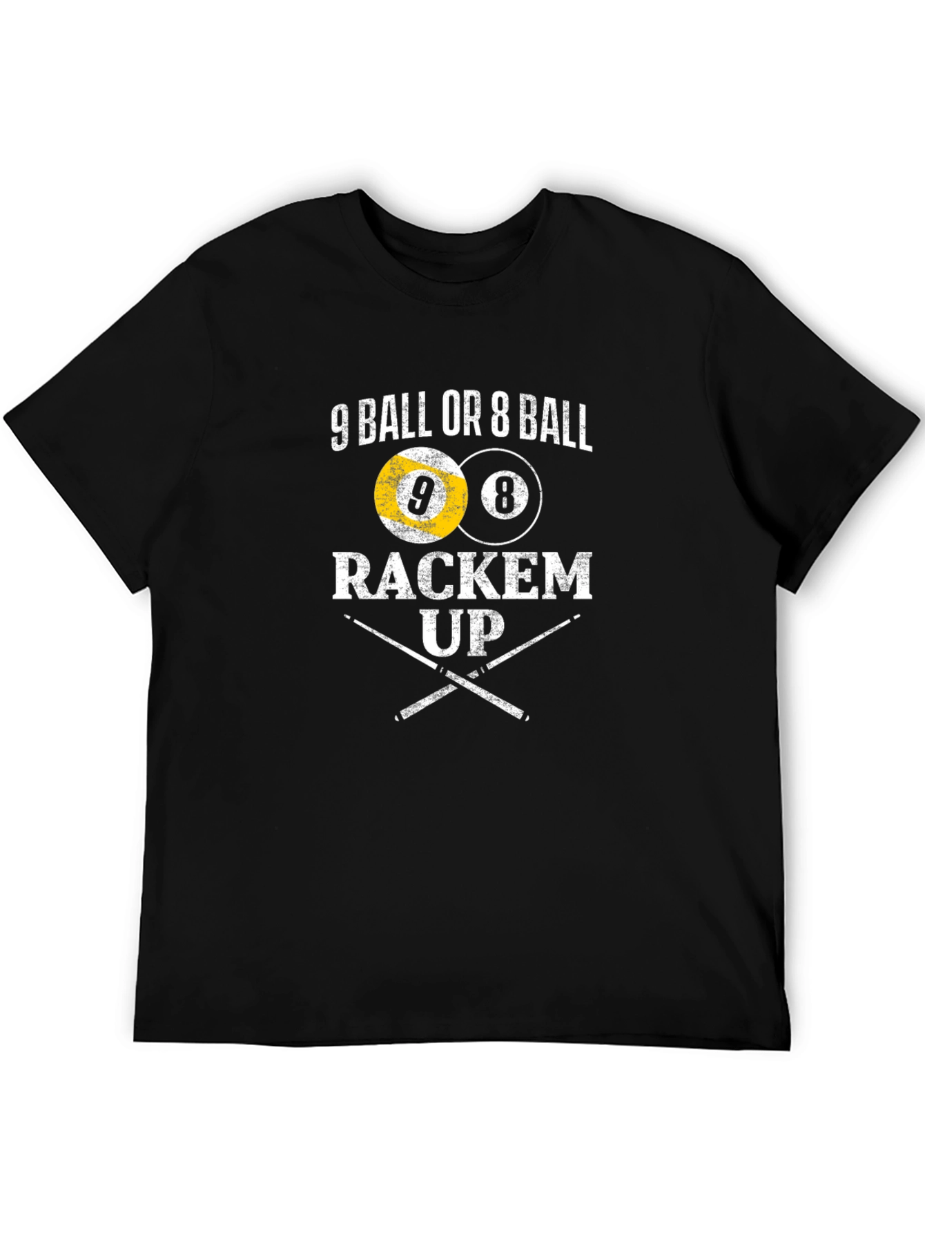 9 Ball or 8 Ball Rackem Up T-Shirt