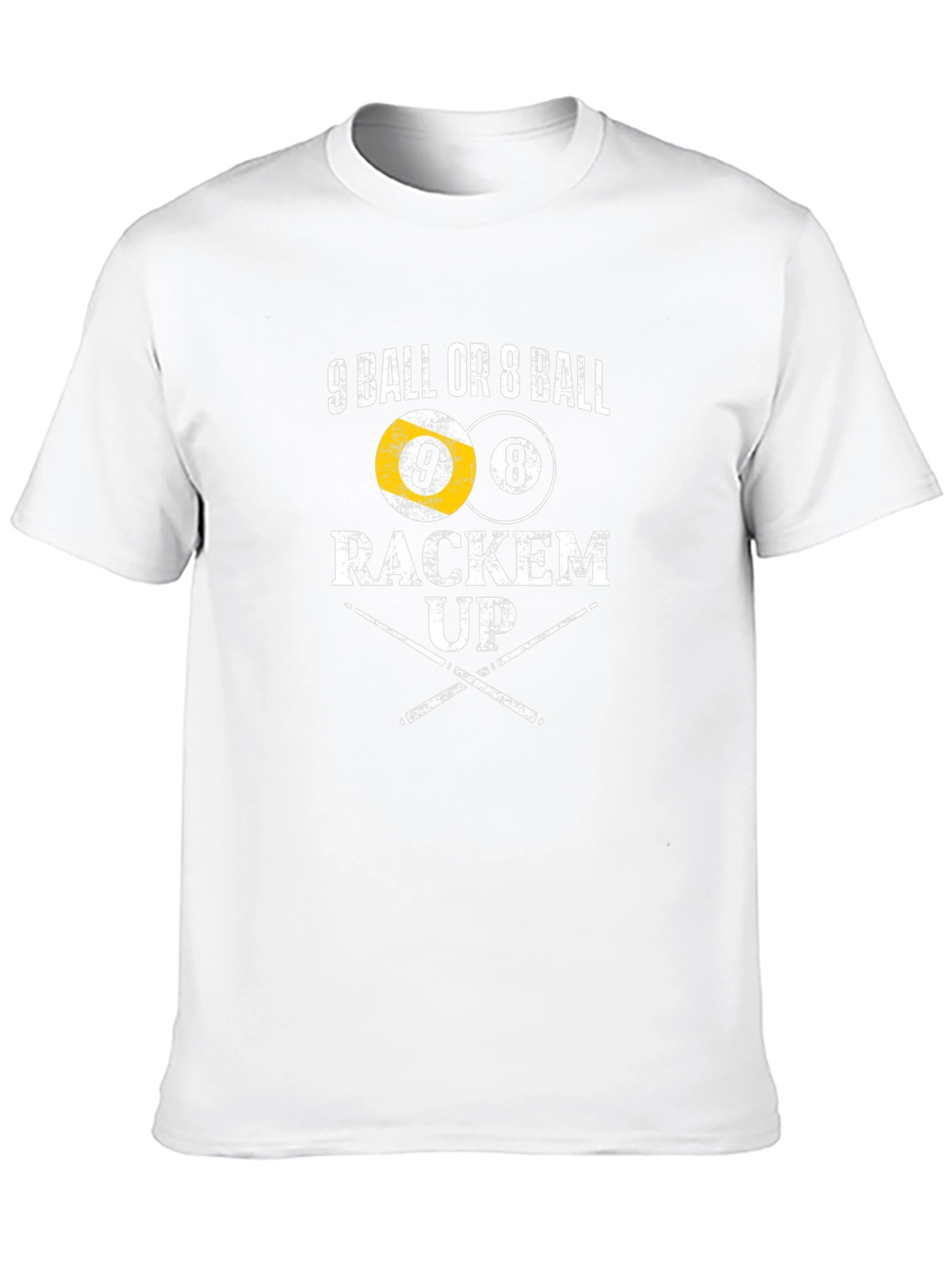 9 Ball or 8 Ball Rackem Up T-Shirt
