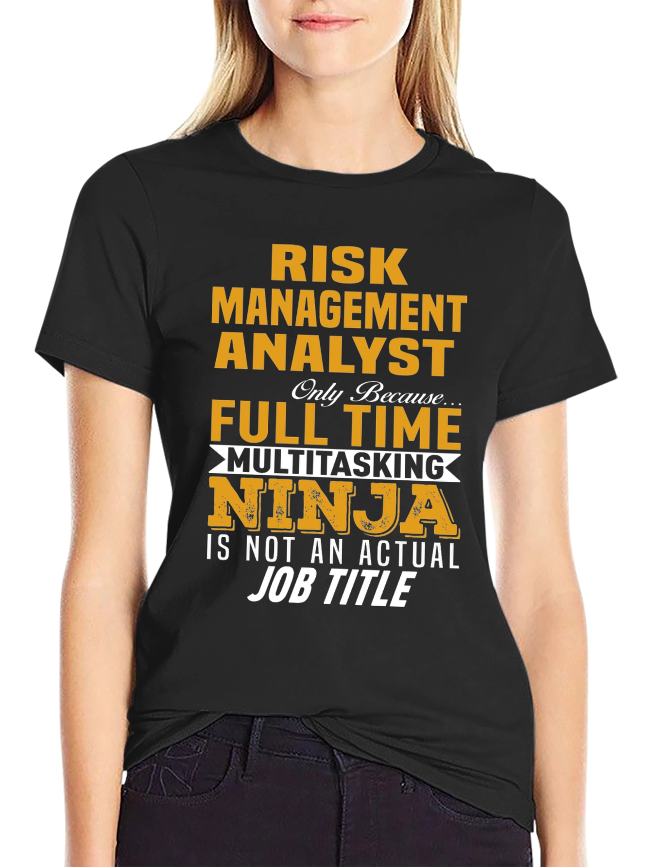 Risk Management Analyst T-Shirt - Multitasking Ninja