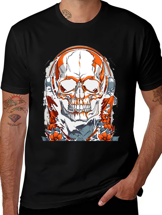 Skull & Headphones Graphic Tee - Unique Design