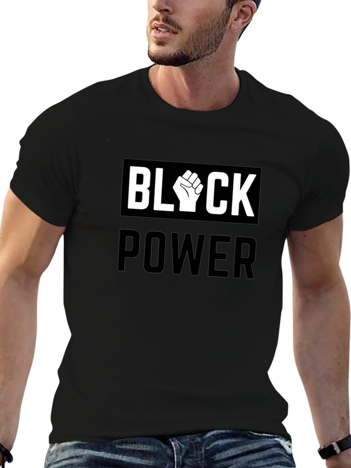 Black Power Fist Graphic T-Shirt