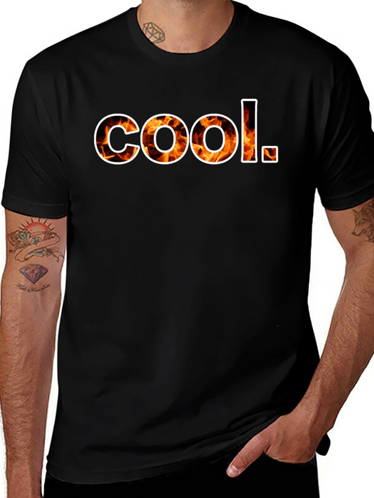Cool Flame Graphic Mens T-Shirt