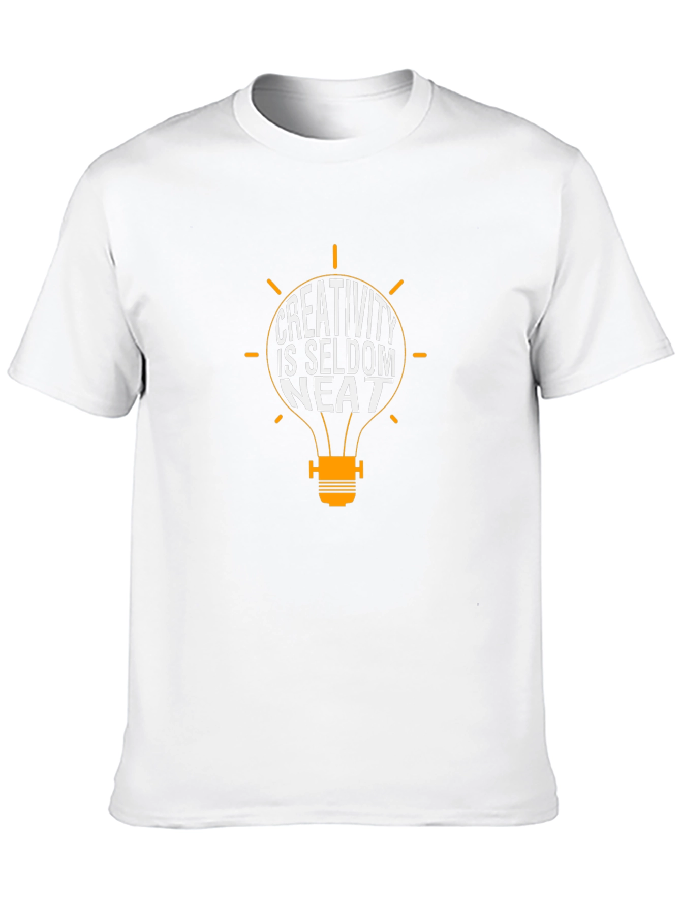 Creativity is Seldom Neat T-Shirt - Black