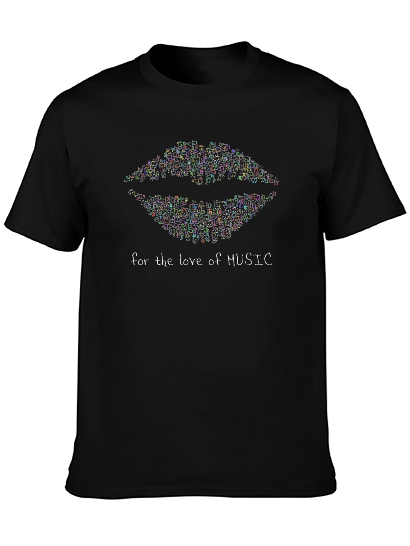 Music Lover Lips T-Shirt - Stylish Graphic Tee