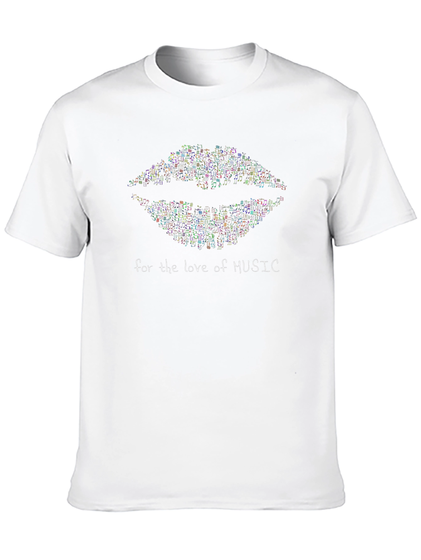 Music Lover Lips T-Shirt - Stylish Graphic Tee