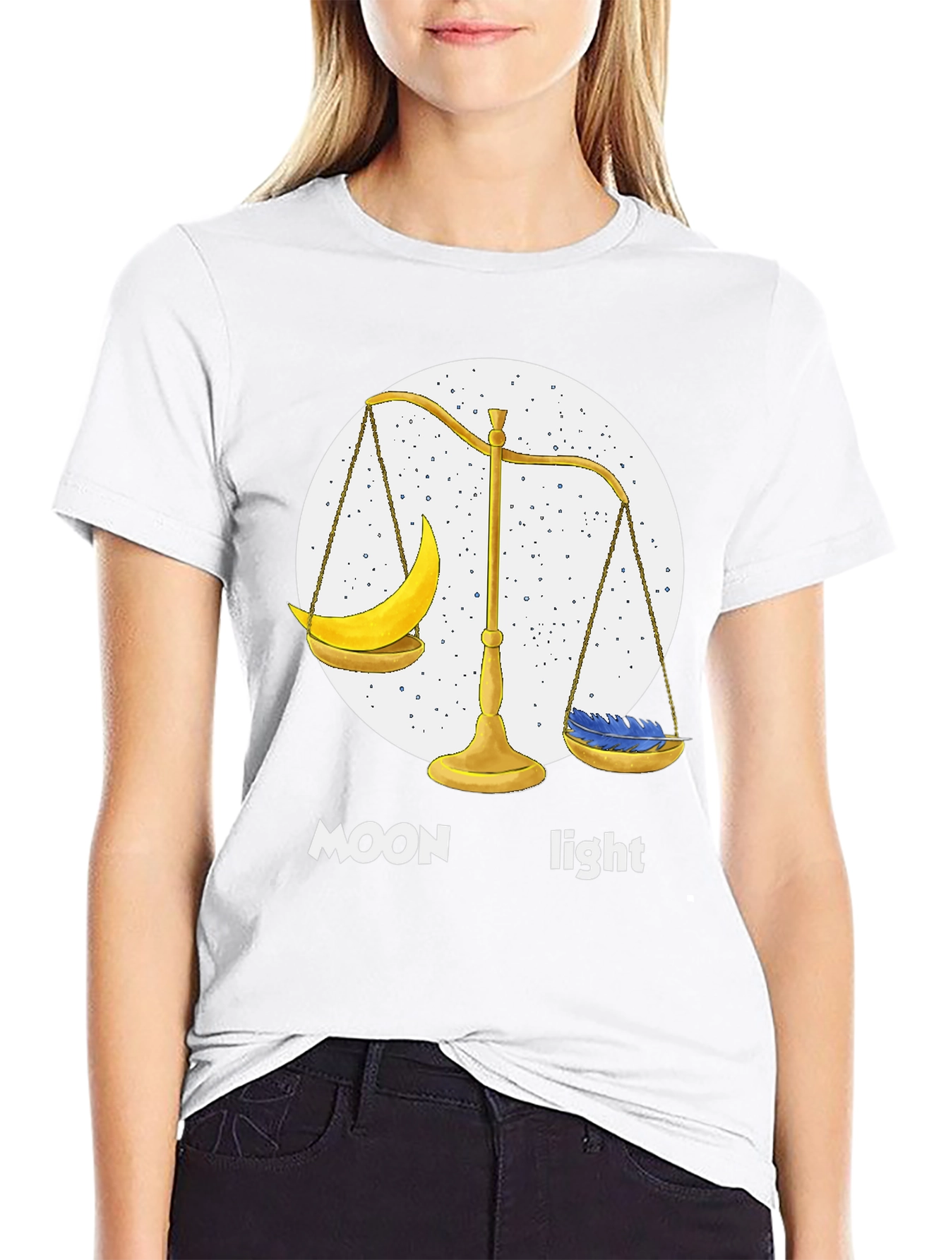 Moonlight Balance T-Shirt - Unique Graphic Tee