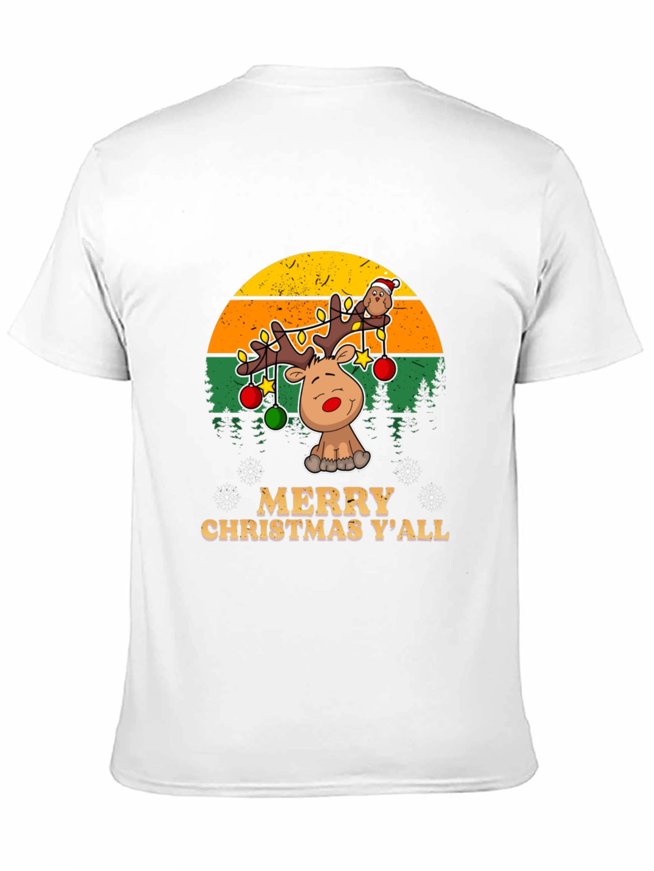 Merry Christmas Yall Reindeer T-Shirt