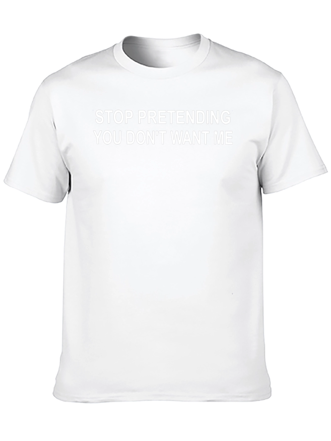 Stop Pretending Mens Black T-Shirt