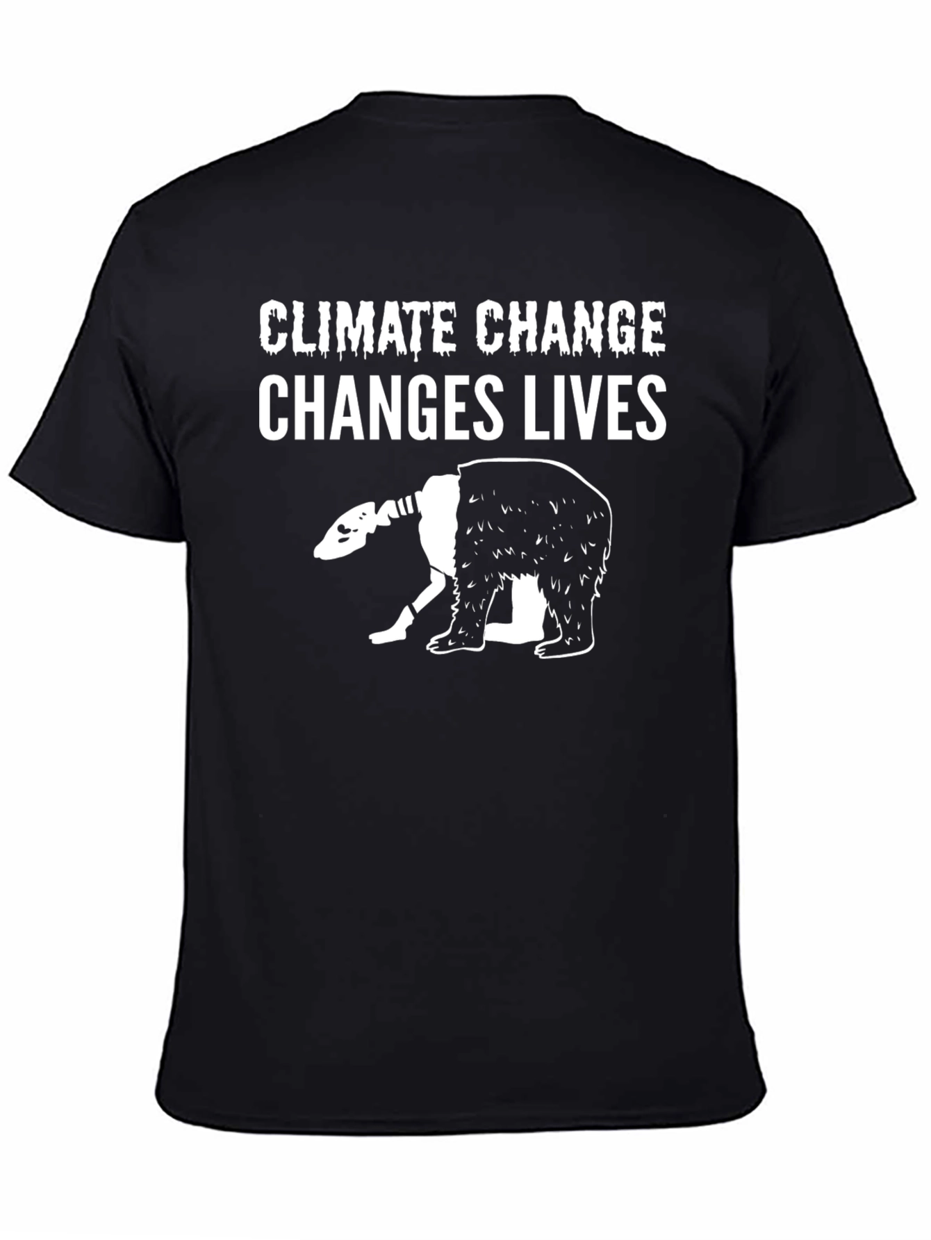 Climate Change Bear Graphic T-Shirt
