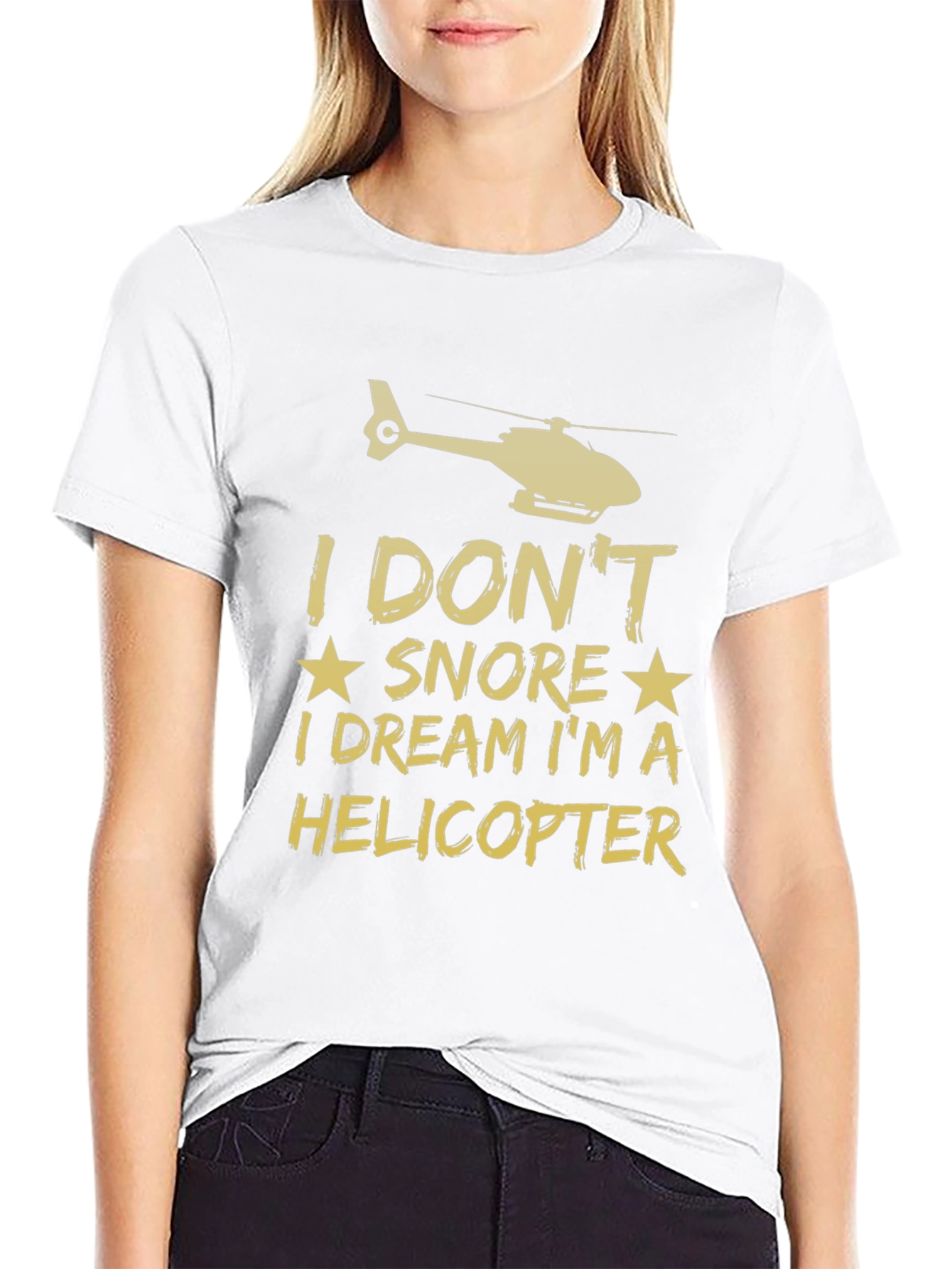 Helicopter Dreamer T-Shirt Funny Aviation Tee