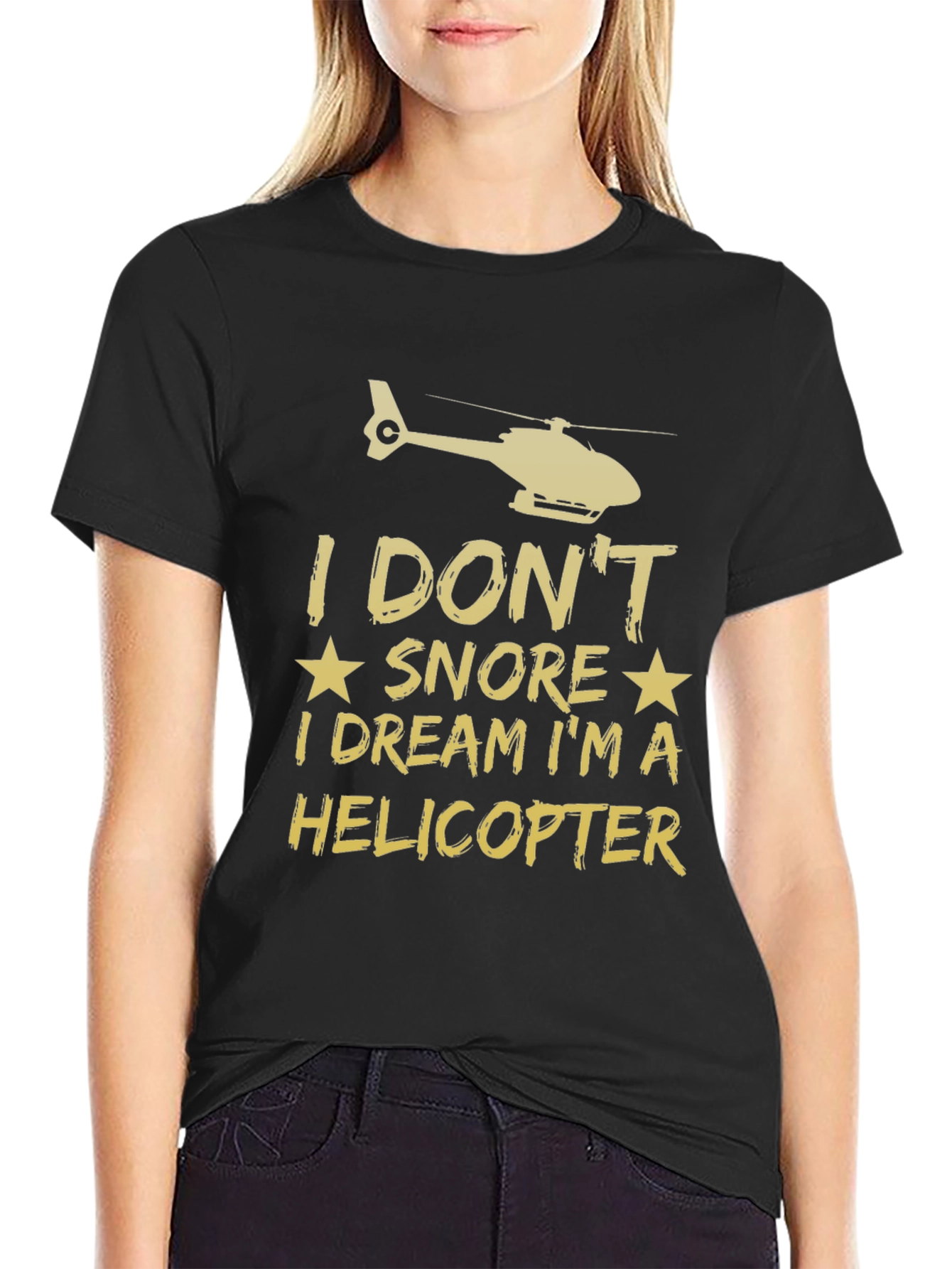 Helicopter Dreamer T-Shirt Funny Aviation Tee