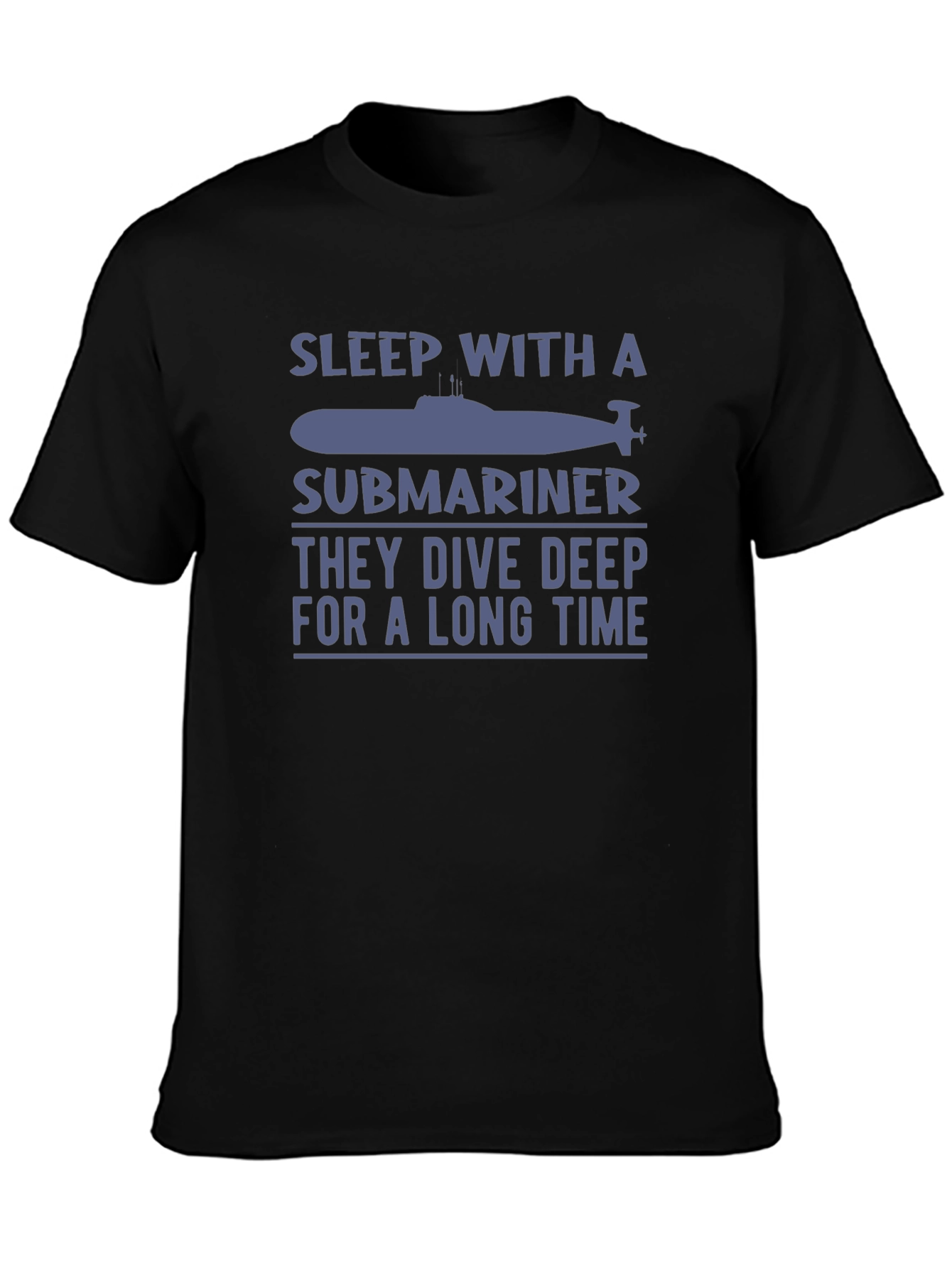 Sleep With A Submariner Black Graphic T-Shirt