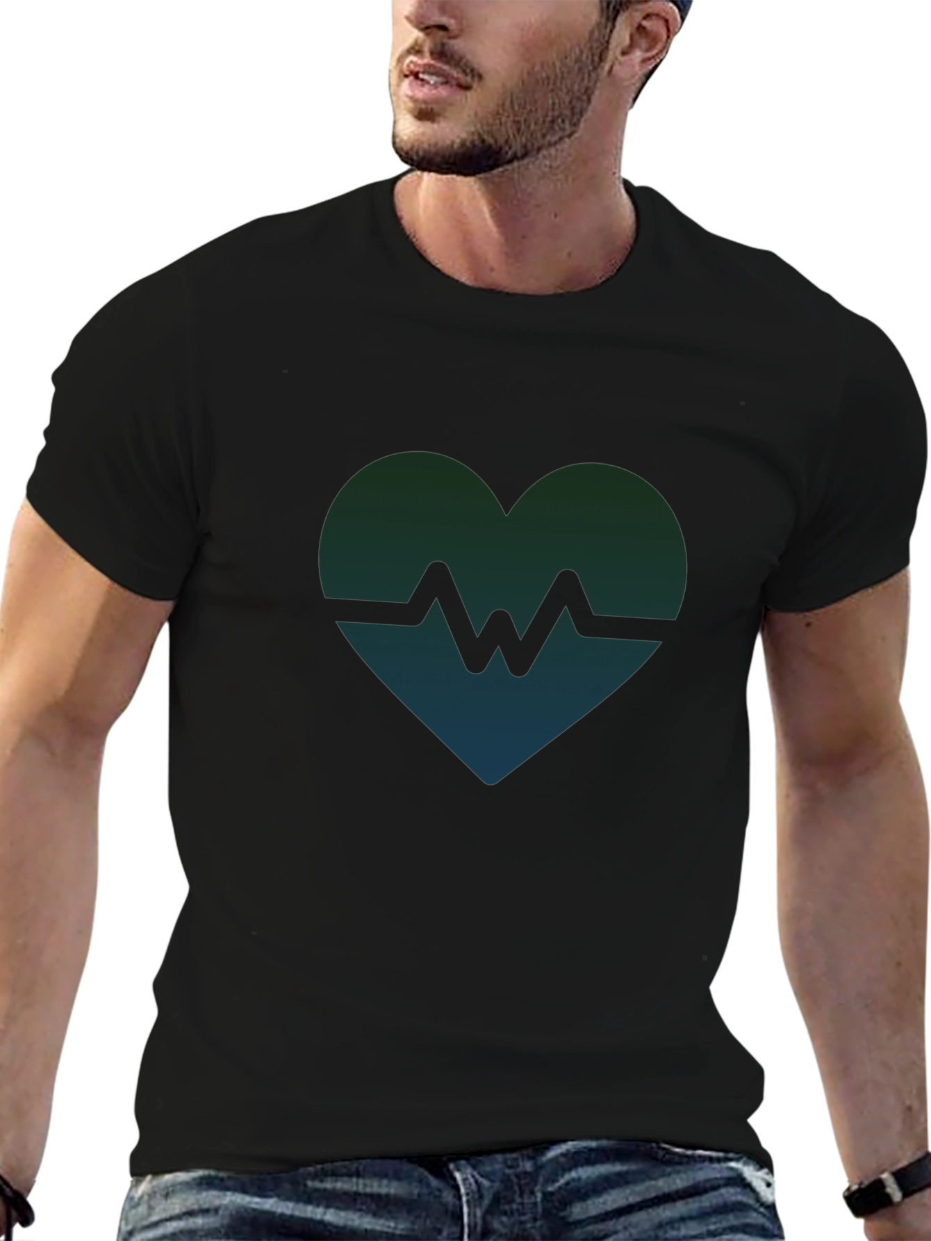 Heartbeat Graphic Tee - Modern Style