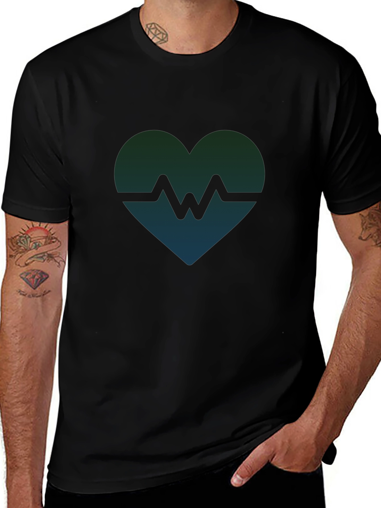 Heartbeat Graphic Tee - Modern Style
