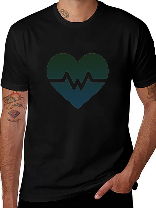 Heartbeat Graphic Tee - Modern Style