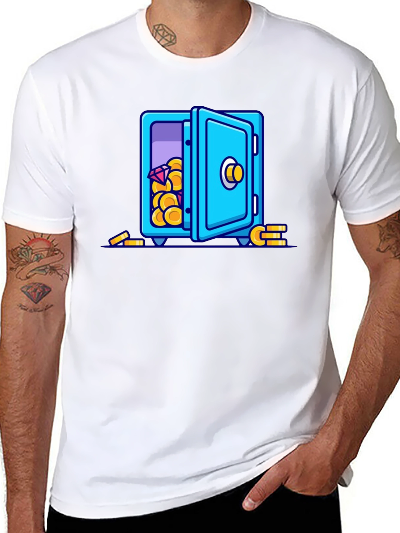 Cartoon Safe T-Shirt - Black