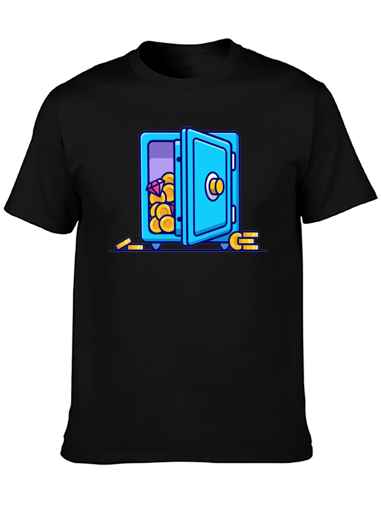 Cartoon Safe T-Shirt - Black