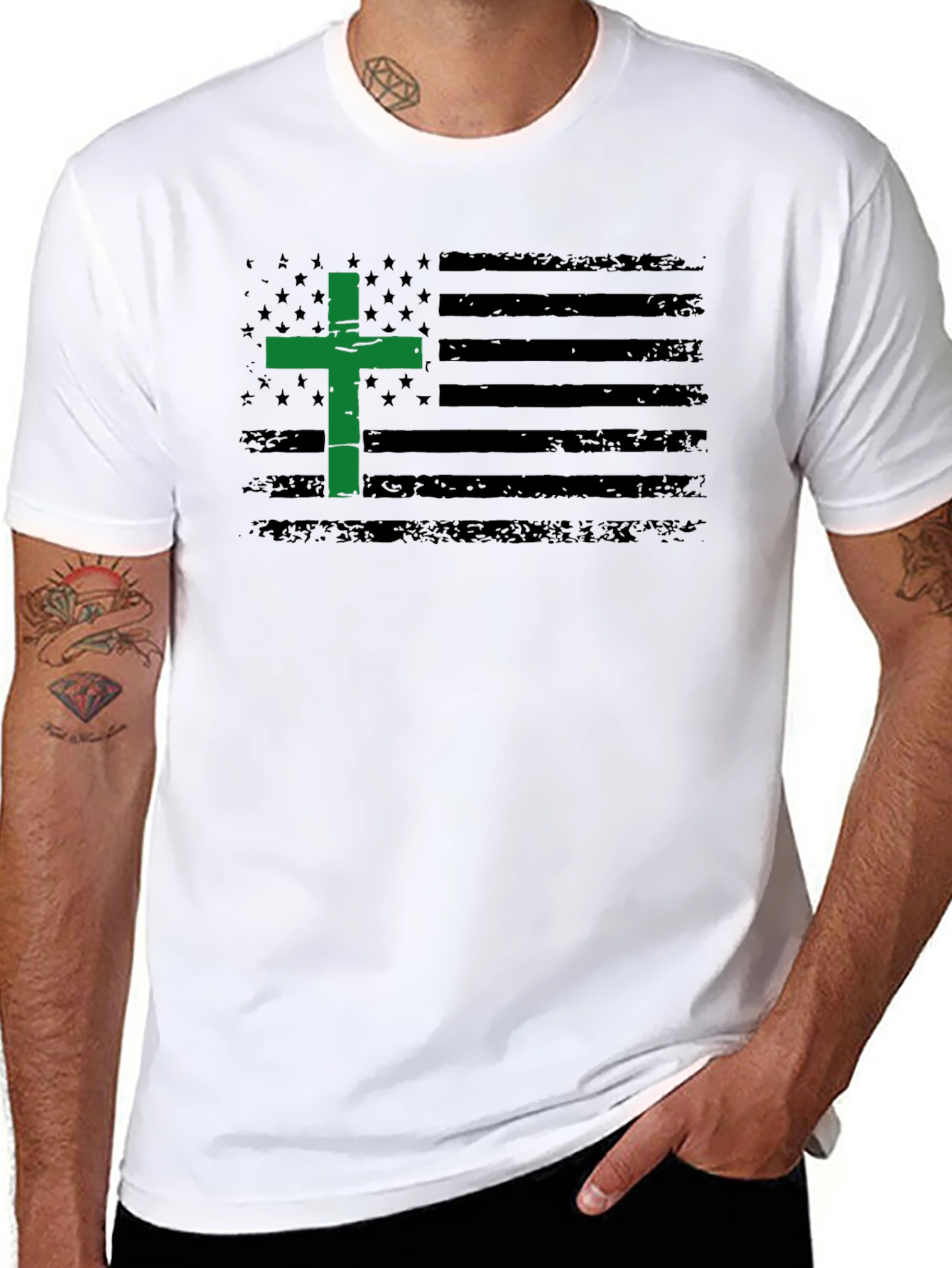 Patriotic Christian Flag T-Shirt