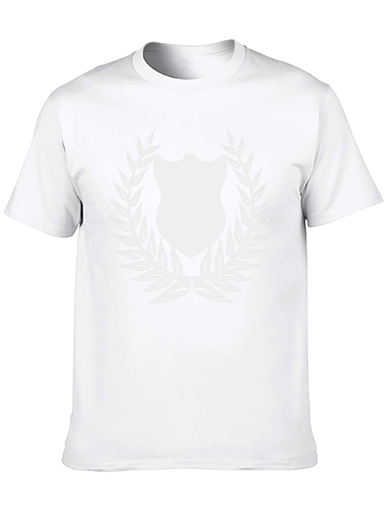 Shield Laurel Black T-Shirt Graphic Print