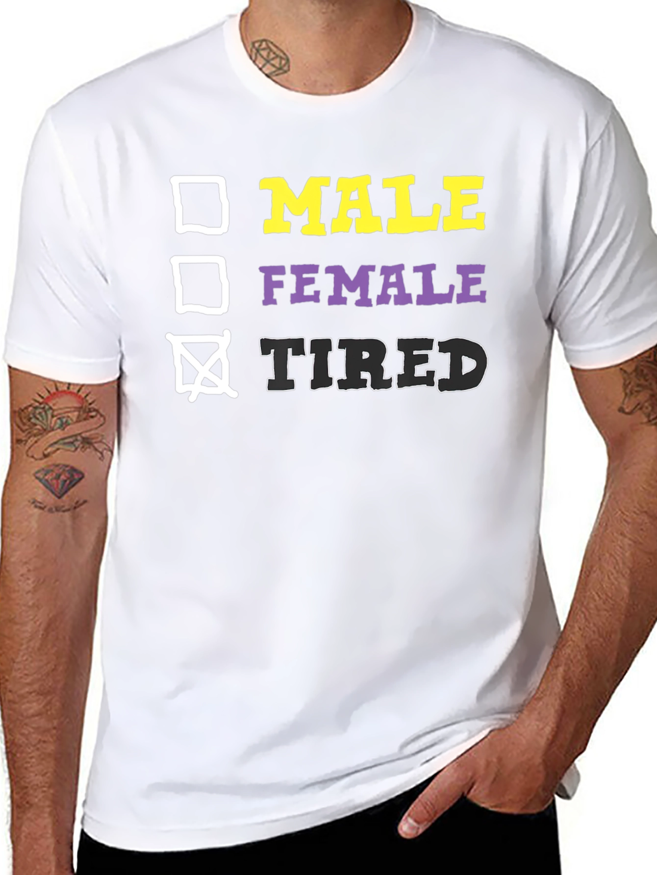 Tired Adult Humor T-Shirt