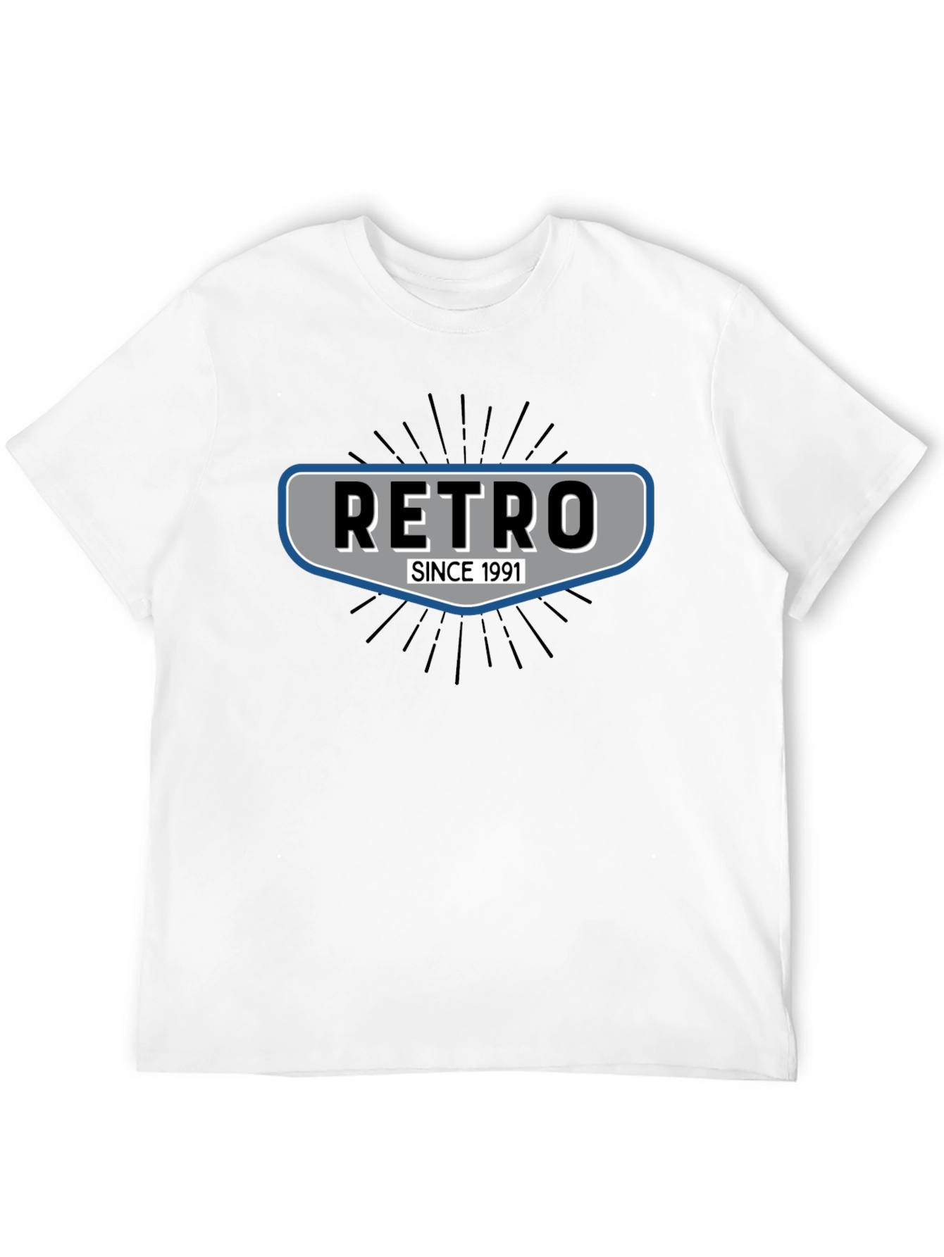 Retro Since 1991 Black T-Shirt