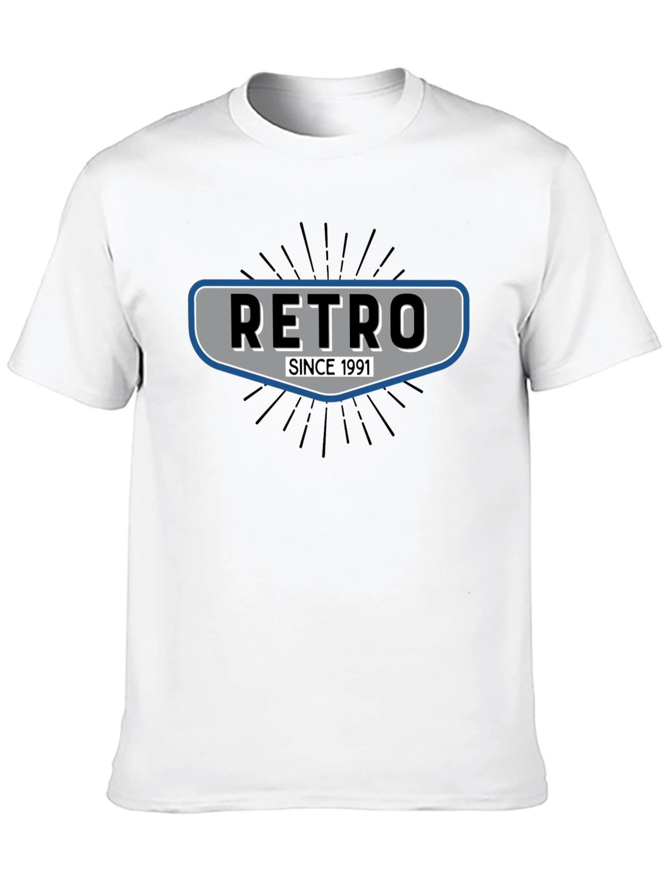 Retro Since 1991 Black T-Shirt