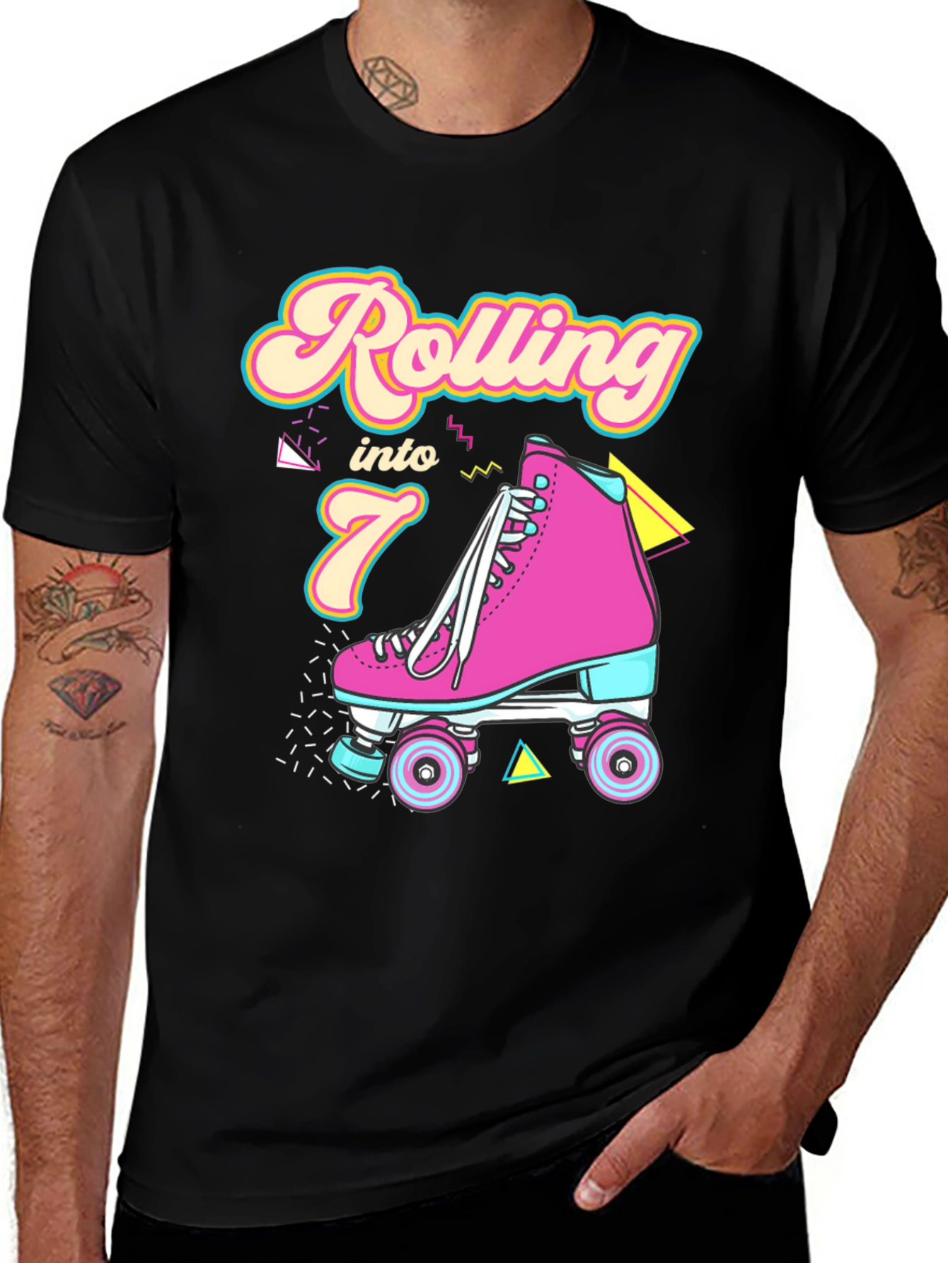 Rolling Into 7th Birthday T-Shirt