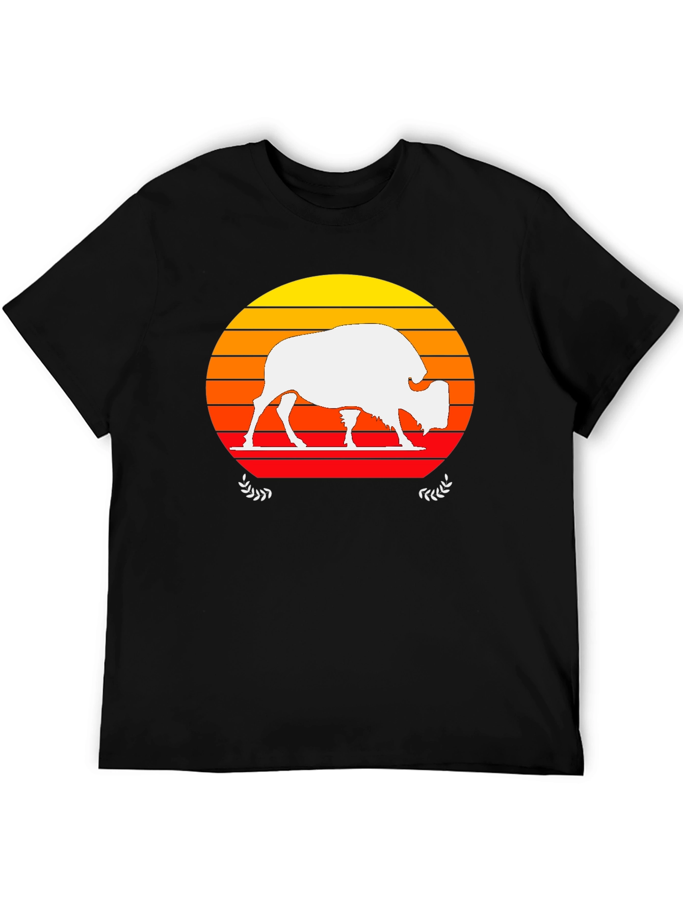 Sunset Buffalo Graphic T-Shirt