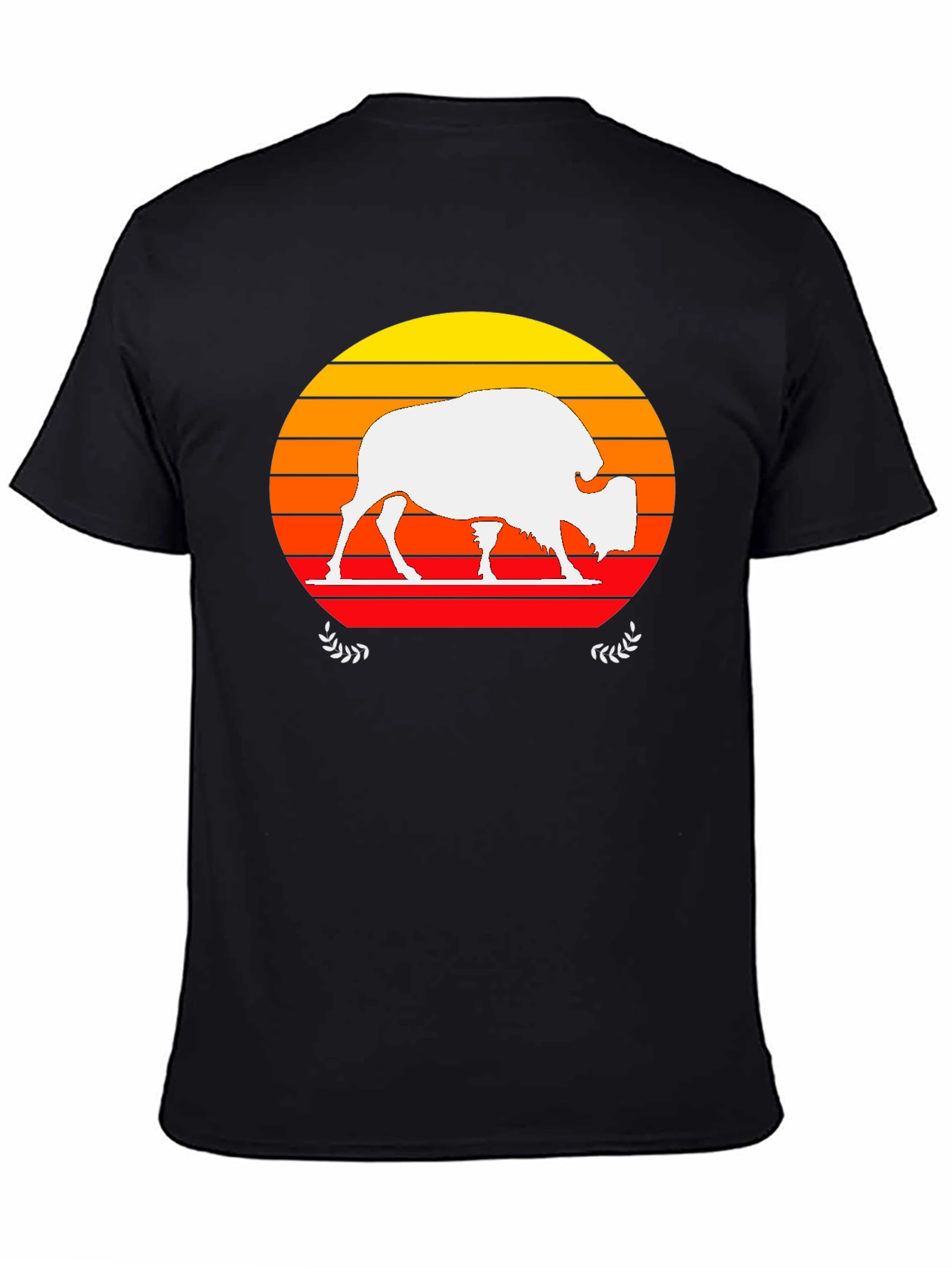 Sunset Buffalo Graphic T-Shirt