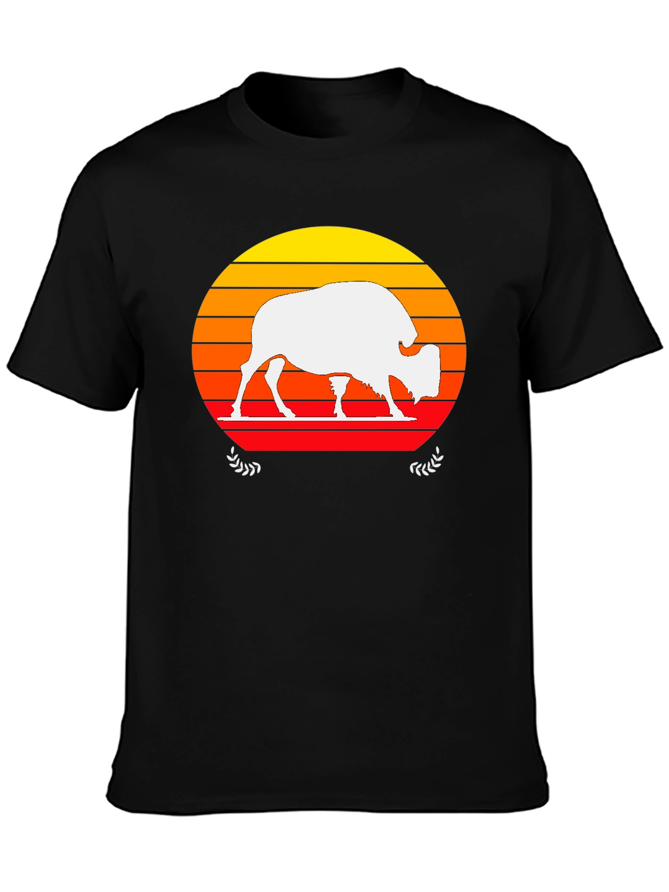 Sunset Buffalo Graphic T-Shirt