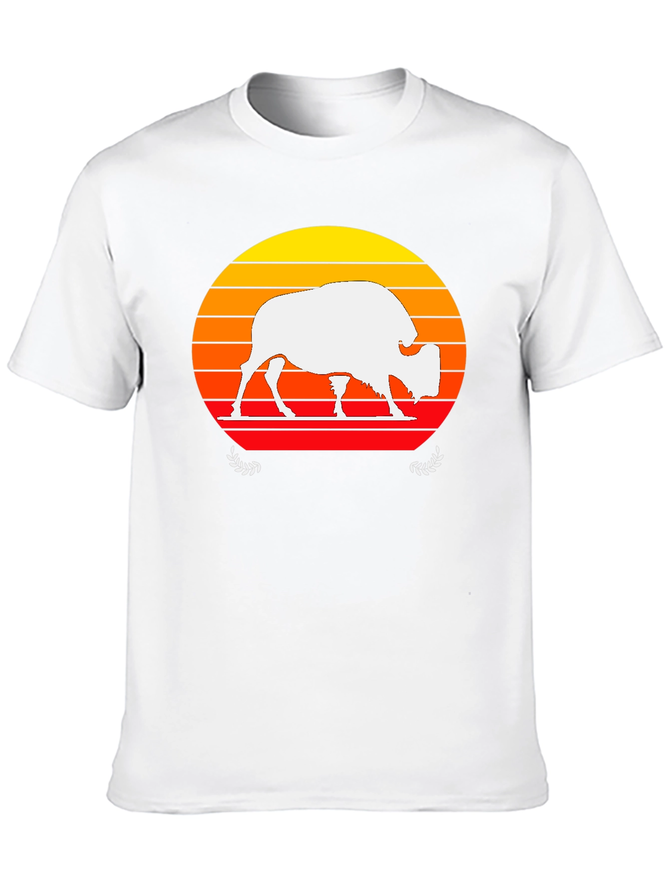 Sunset Buffalo Graphic T-Shirt