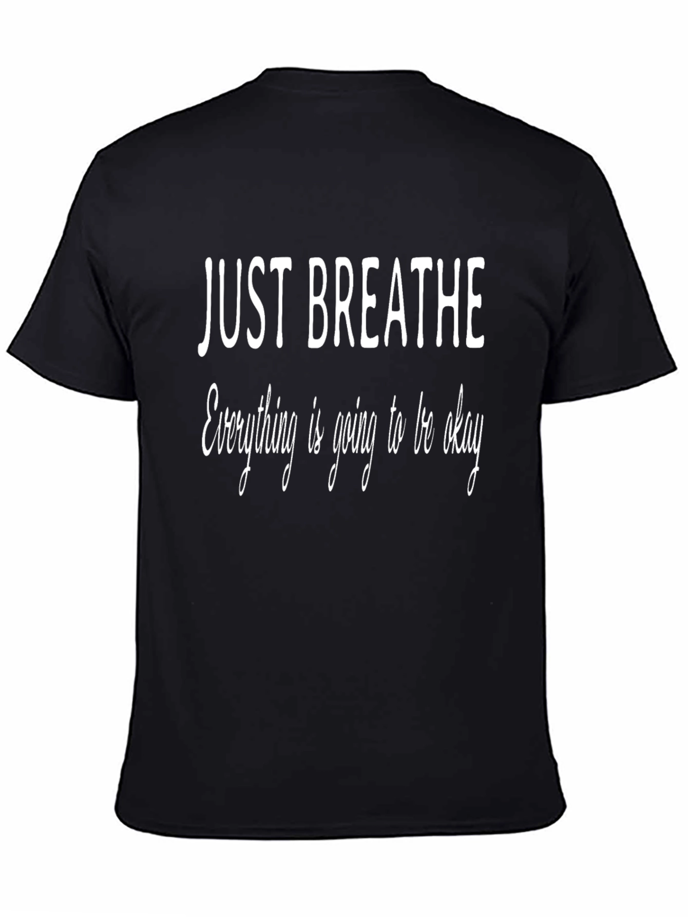 Just Breathe Graphic Tee - Relaxed Comfort