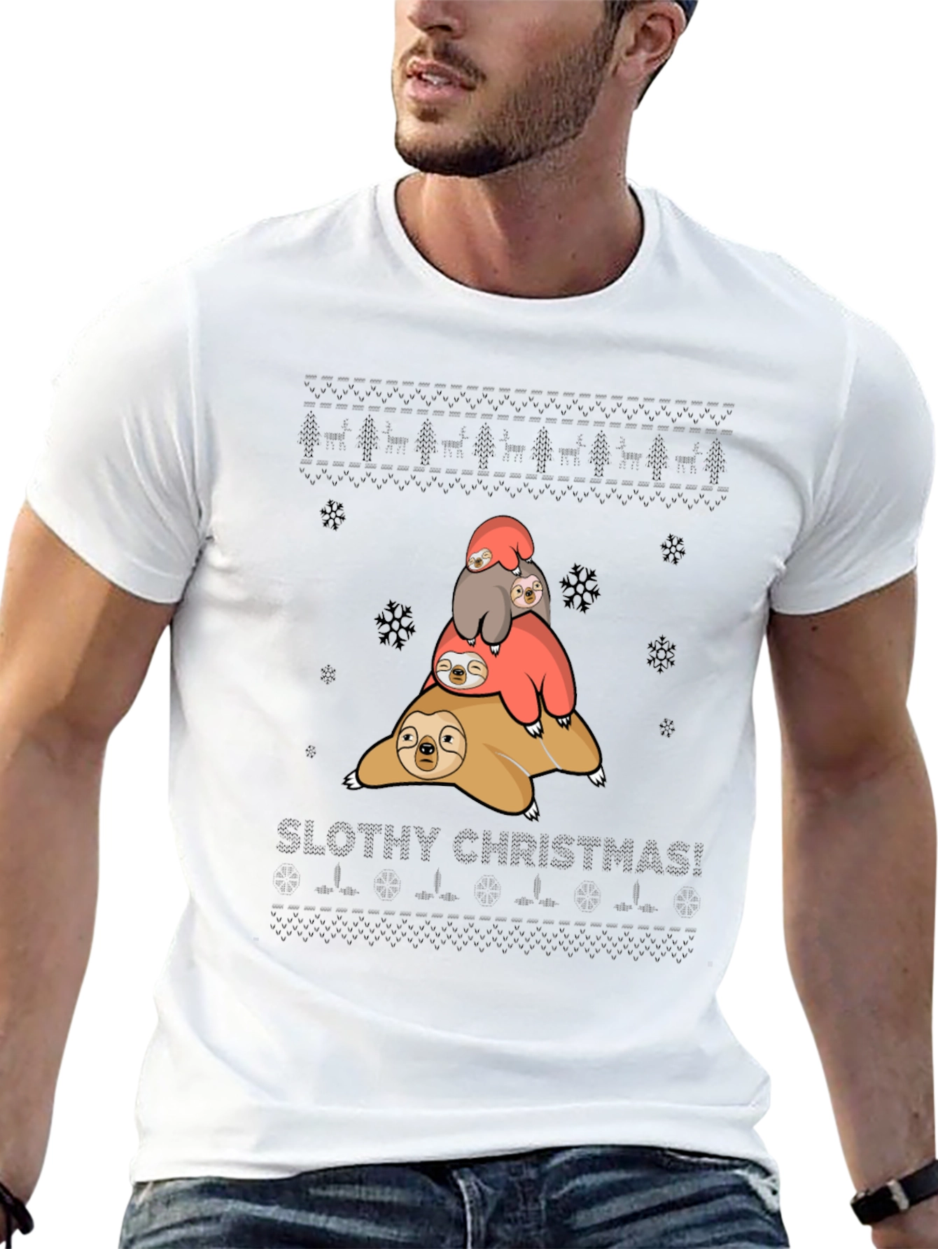 Slothy Christmas T-Shirt