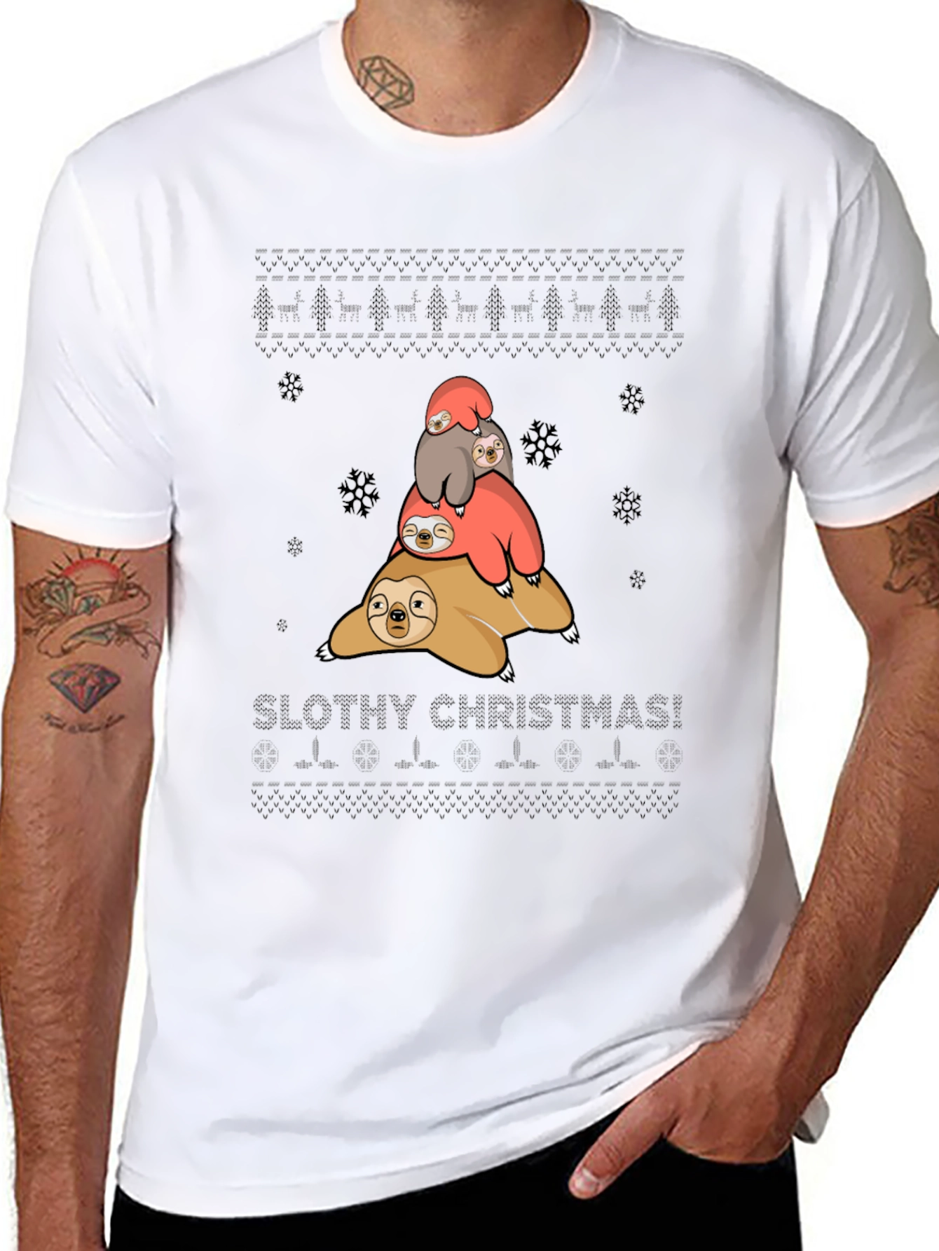 Slothy Christmas T-Shirt