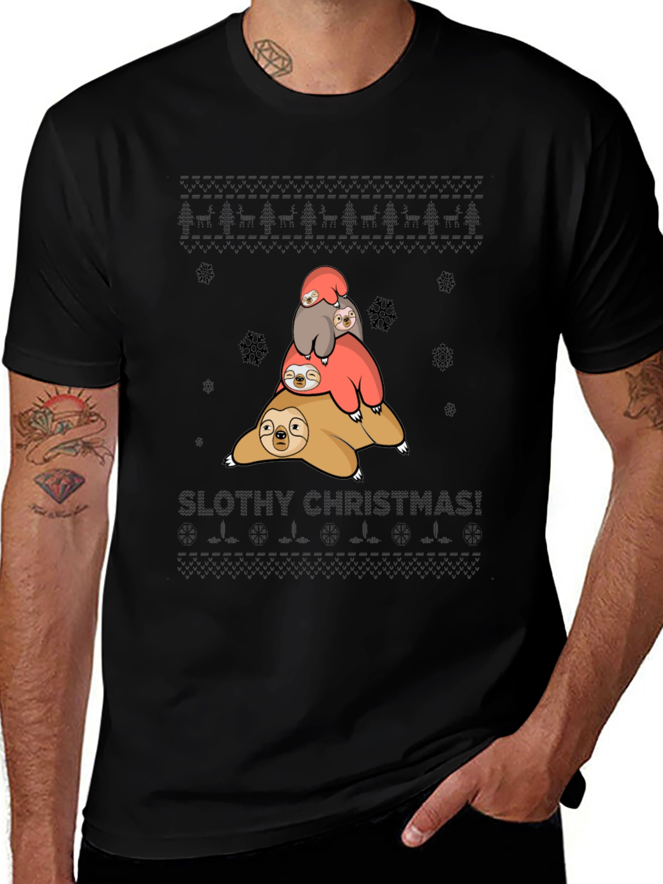Slothy Christmas T-Shirt
